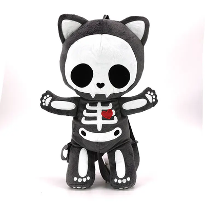 Skeleton Kitten Plush Backpack