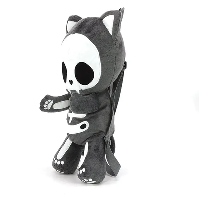 Skeleton Kitten Plush Backpack