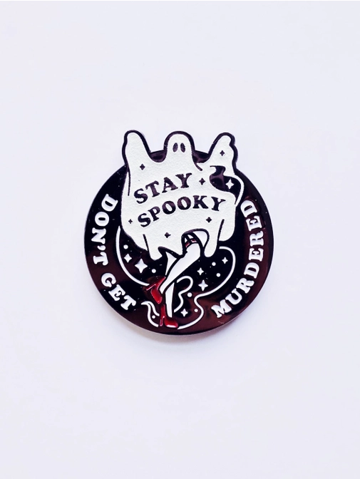 Stay Spooky Glow Enamel Pin