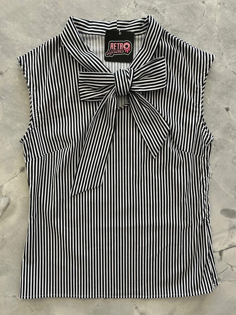 Beetle Striped Bow Top
