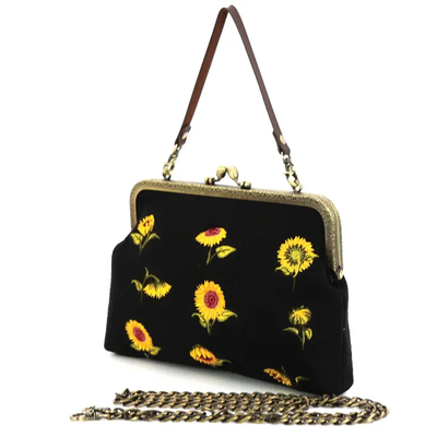 Sunflower Kiss Lock Bag