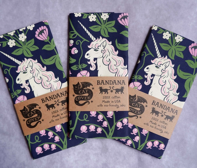 Unicorn Garden Bandana