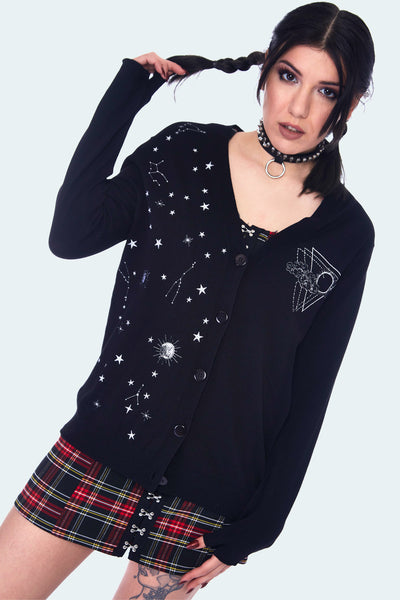 Starry Night Mittens Cardigan