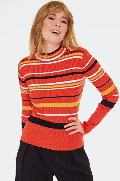 70's Stripes Ribbed Sweater (2 Colorways)