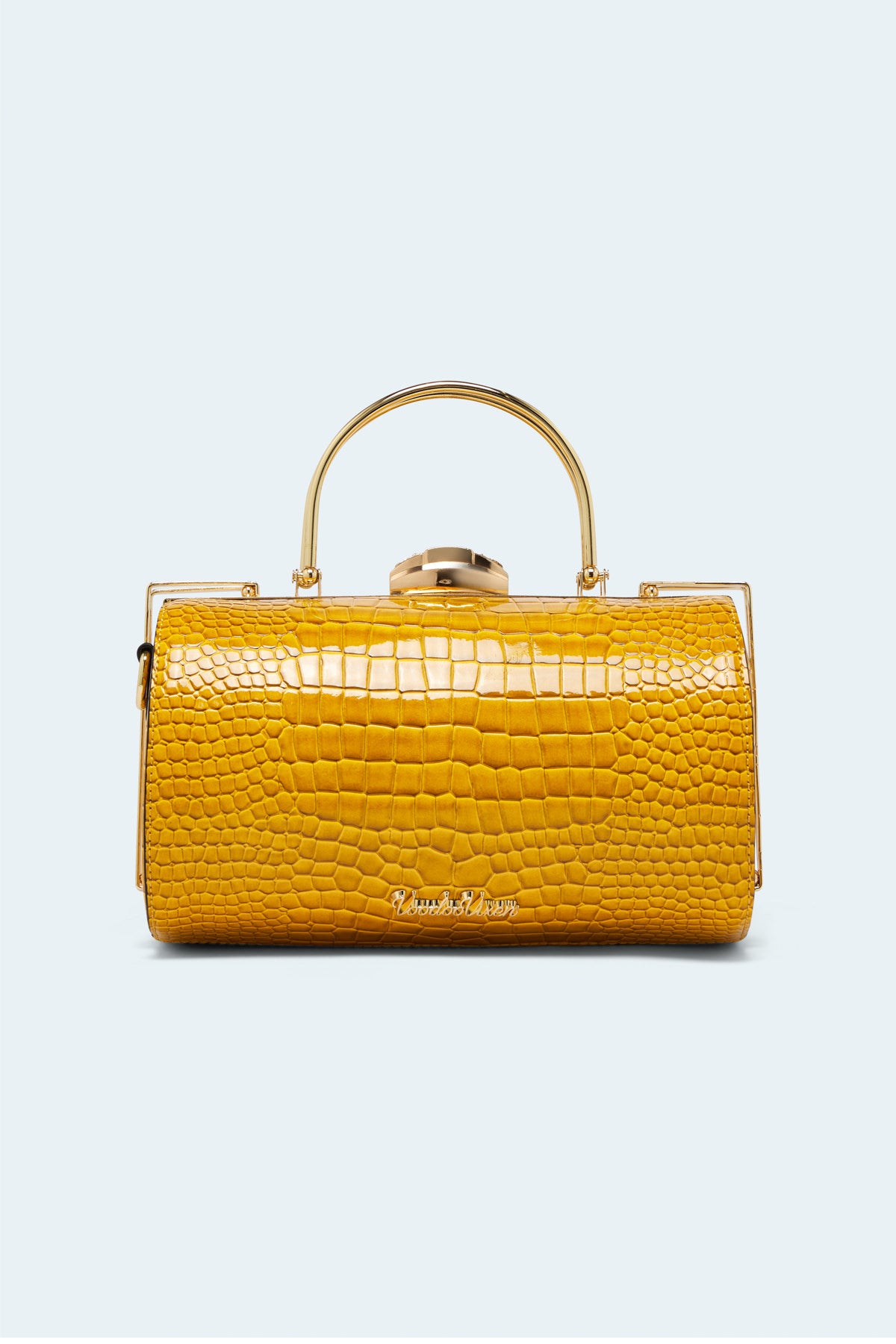 Mini Barrel Clutch Bag
