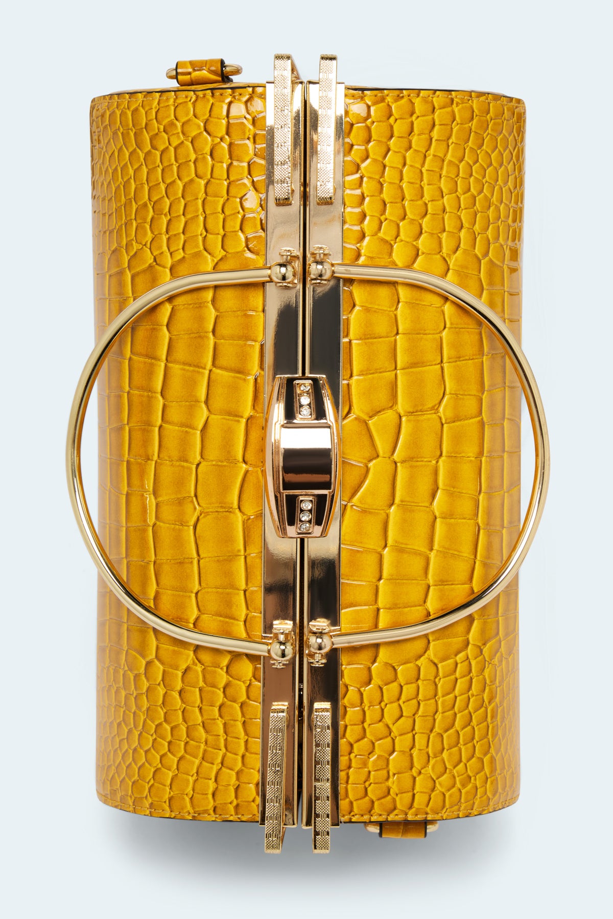 Mini Barrel Clutch Bag