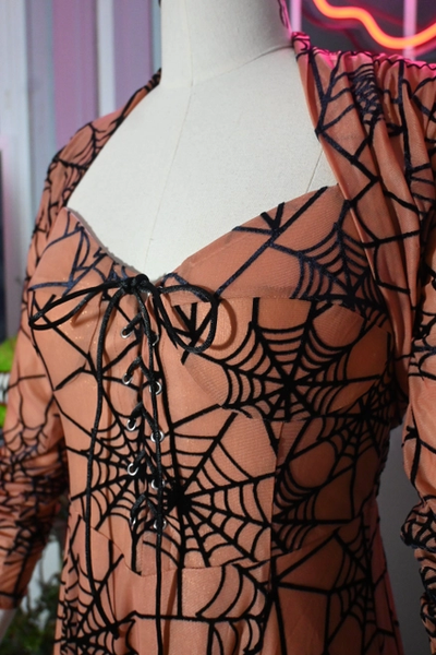 Willow Spiderweb Maxi Dress & Bolero (2 Colorways)