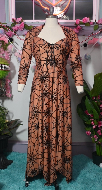Willow Spiderweb Maxi Dress & Bolero (2 Colorways)