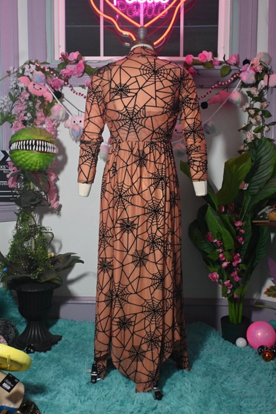 Willow Spiderweb Maxi Dress & Bolero (2 Colorways)