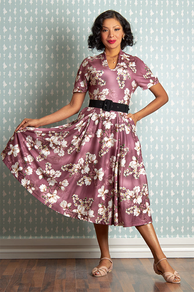 Aurelia-Rosite Stretch Floral Dress