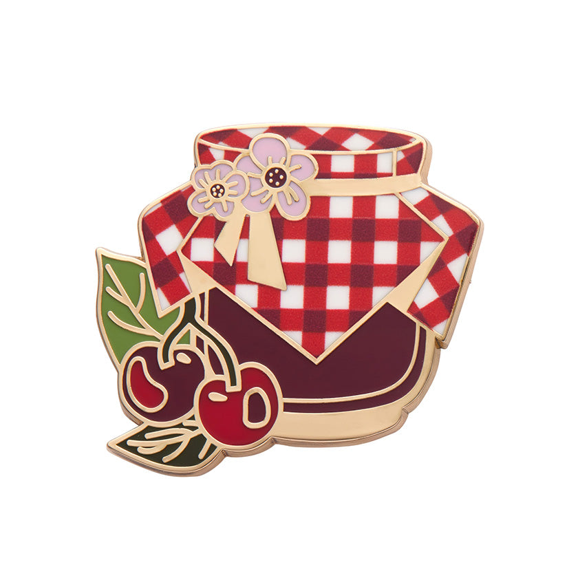 Erstwilder Black Cherry Bounce Enamel Pin