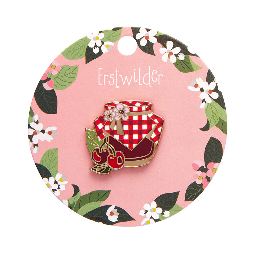 Erstwilder Black Cherry Bounce Enamel Pin