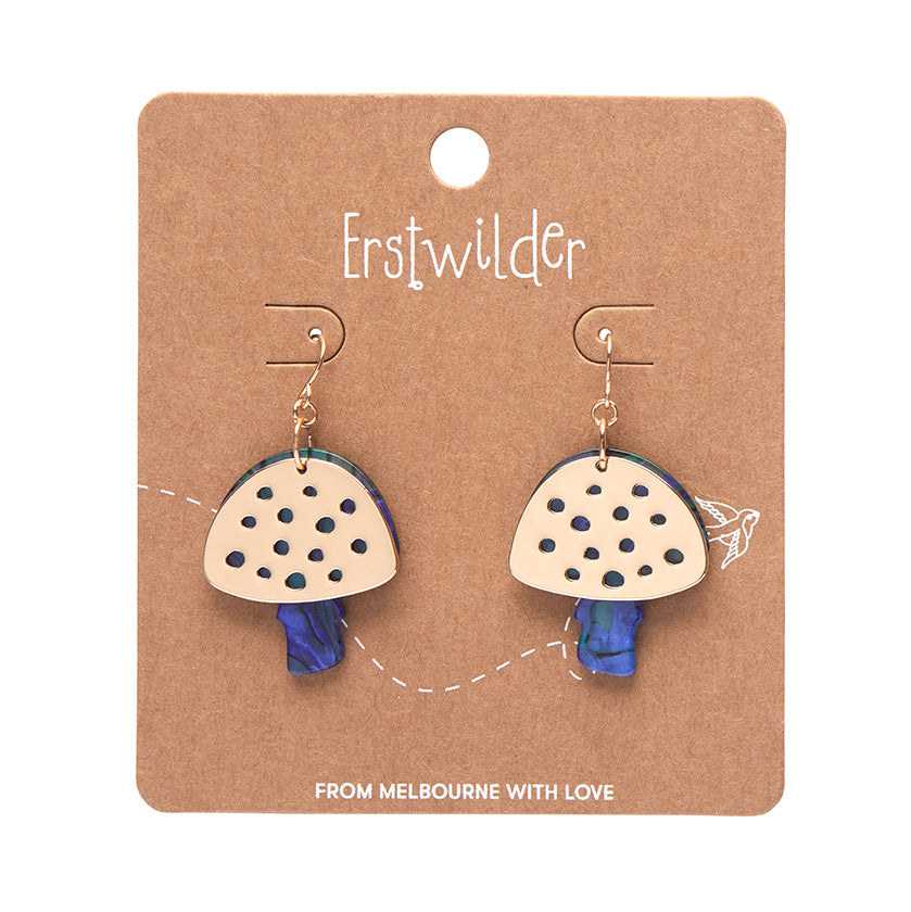 Erstwilder Essentials - Mushroom Textured Resin Drop Earrings (3 Colors)