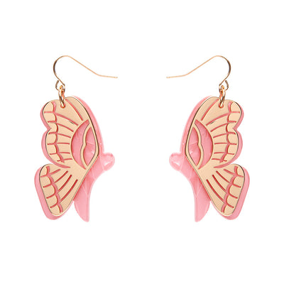 Erstwilder Essentials - Butterfly Textured Resin Drop Earrings (3 Colors)
