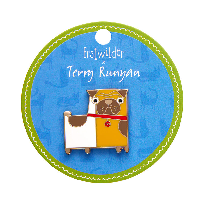 Erstwilder X Terry Runyan Order of the Pug Enamel Pin