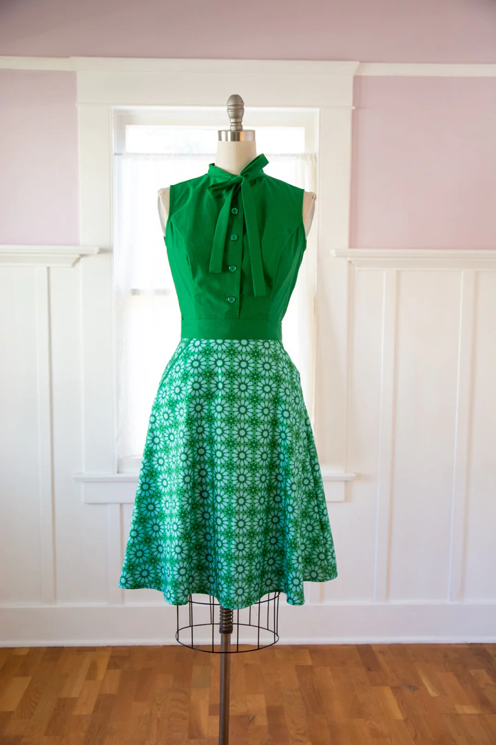 Happy Daisy Alina Skirt in Green