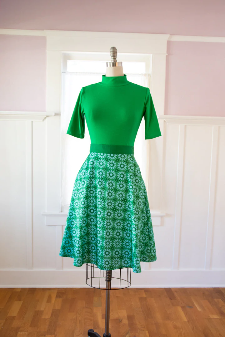 Happy Daisy Alina Skirt in Green