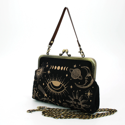 Celestial Kiss Lock Handbag