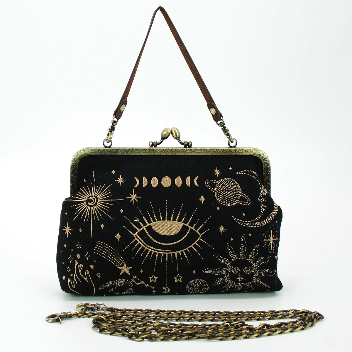 Celestial Kiss Lock Handbag