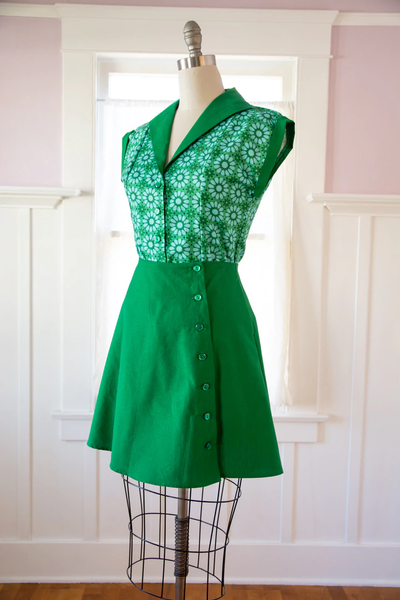 Cici Mini Skirt in Emerald