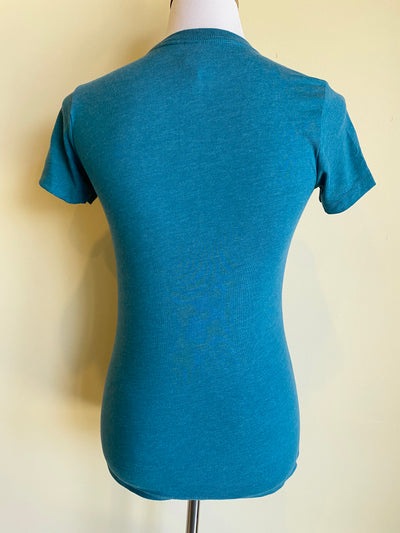 Vintage Style NOT Vintage Values Tee in Teal