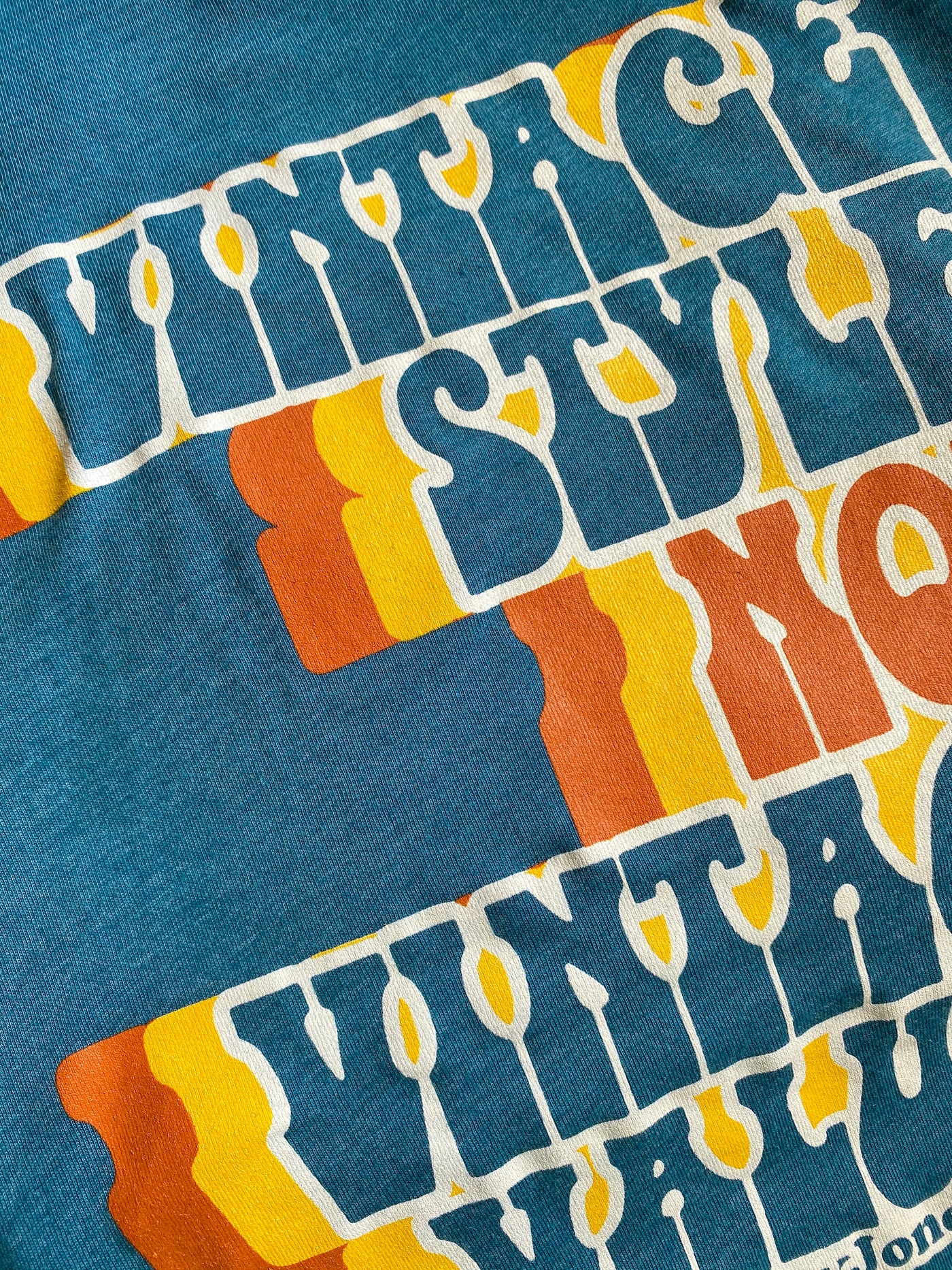 Vintage Style NOT Vintage Values Tee in Teal