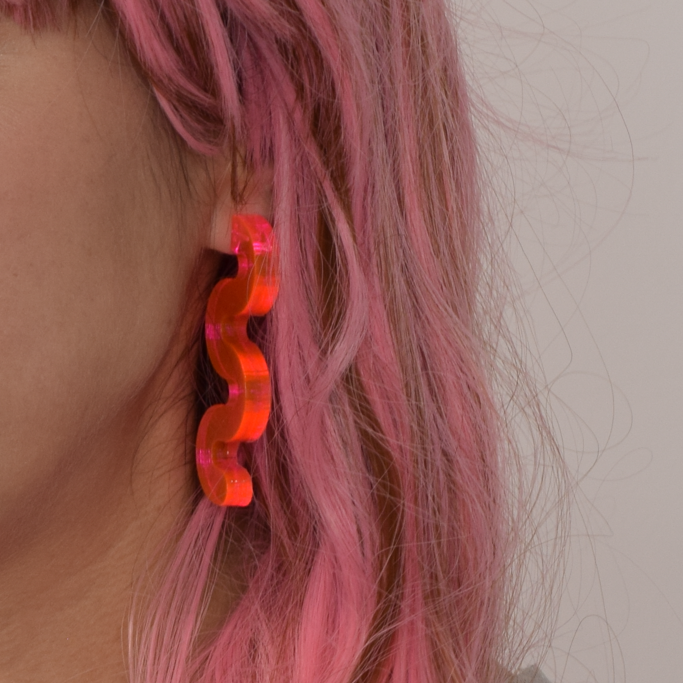 Neon Squiggle Earrings