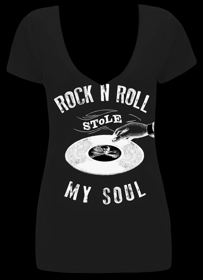 Rock N' Roll Stole My Soul V-Neck