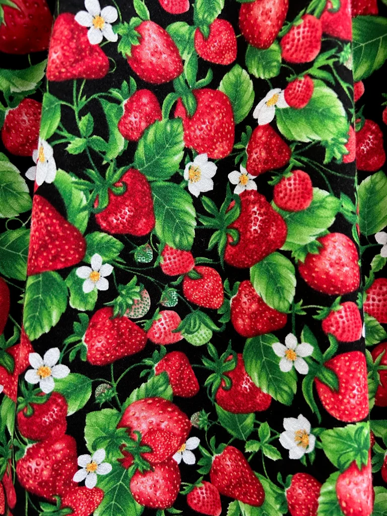 Strawberries Midi Dress